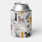 猫柄 缶クーラー (缶裏面)