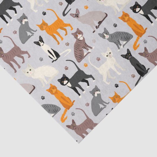 猫柄 薄葉紙 (詳細)