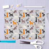 猫柄 薄葉紙 (クラフト)