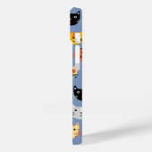 猫柄(青) Case-Mate iPhoneケース (裏面 / 左)