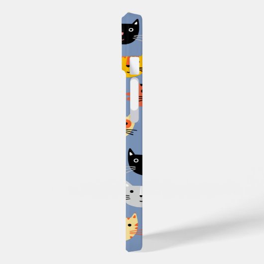 猫柄（青） Case-Mate iPhoneケース (裏面 / 左)