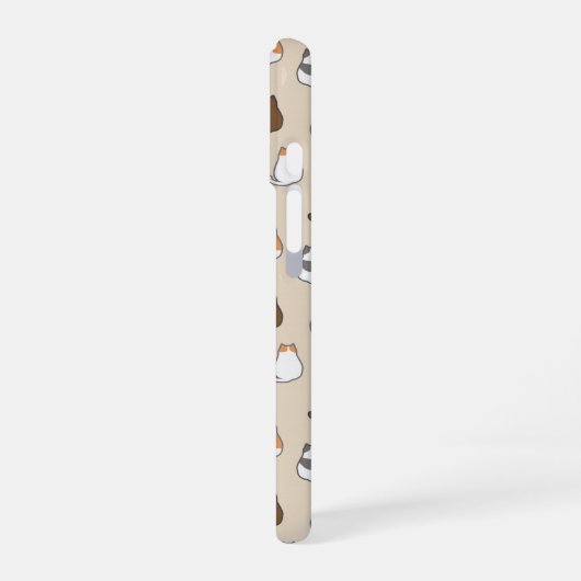 猫柄iPhoneケース iPhone 16ケース (左側面)