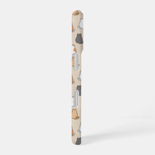 猫柄iPhoneケース iPhone 16ケース (右側面)