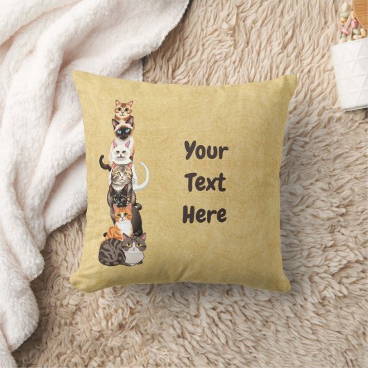 猫柱の猫の塔 クッション (ブランケット)