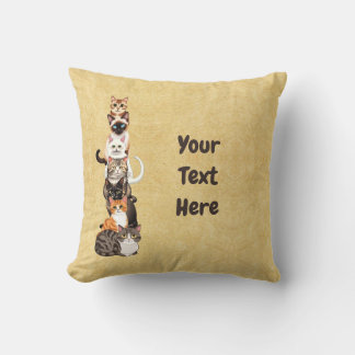 猫柱の猫の塔 クッション