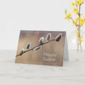 猫柳のイースターカード カード (黄色い花)