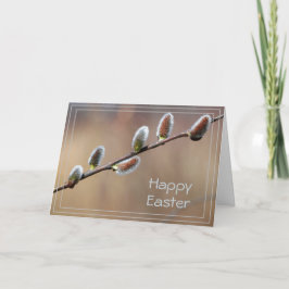 猫柳のイースターカード カード