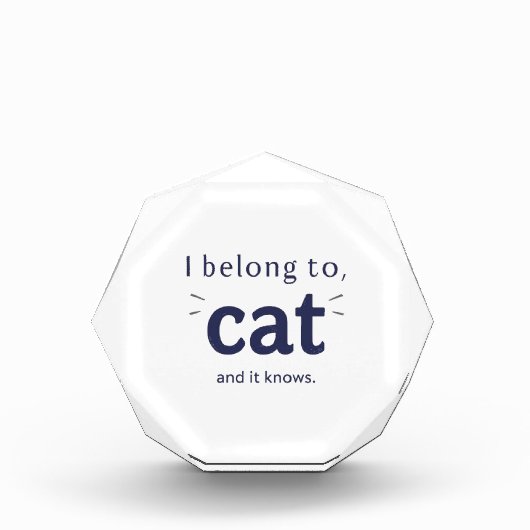 猫様のもの フォトブロック (正面)