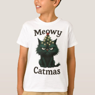 猫様クリスマスの憂鬱な猫 Tシャツ
