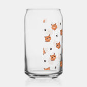 猫模様 ガラス缶 (右)