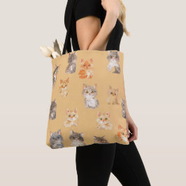 猫模様 トートバッグ