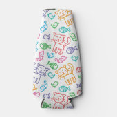 猫模様 ボトルクーラー (正面)