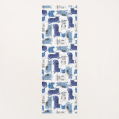 猫模様 ヨガマット (正面)