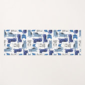 猫模様 ヨガマット (正面(横))