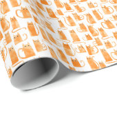 猫模様 ラッピングペーパー (ロールコーナー)