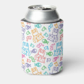 猫模様 缶クーラー (缶裏面)