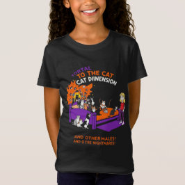 猫次元の扉: 楽しい猫の混乱Tシャツ Tシャツ