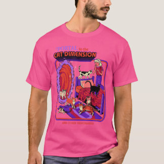 猫次元 サイエンスフィクション レトロ ヴィンテージ おもしろい 大人 ユーモア Tシャツ