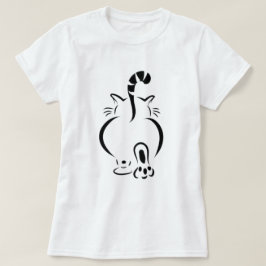 猫歩きTシャツ Tシャツ