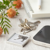 猫歩く キーホルダー (側面)