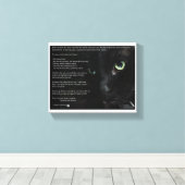 猫死ぬ願いのキャンバス キャンバスプリント (インサイチュ (ウッドフロア))