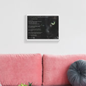 猫死ぬ願いのキャンバス キャンバスプリント (インサイチュ (リビング))