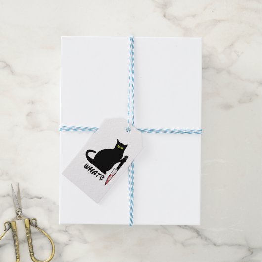 猫殺し血 ギフトタグ (より糸付き)