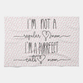 猫母さんを狙う キッチンタオル (横)