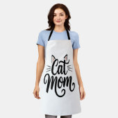 猫母ひげ耳 エプロン (着用した状態)
