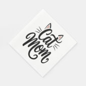 猫母ひげ耳 スタンダードランチョンナプキン (角)