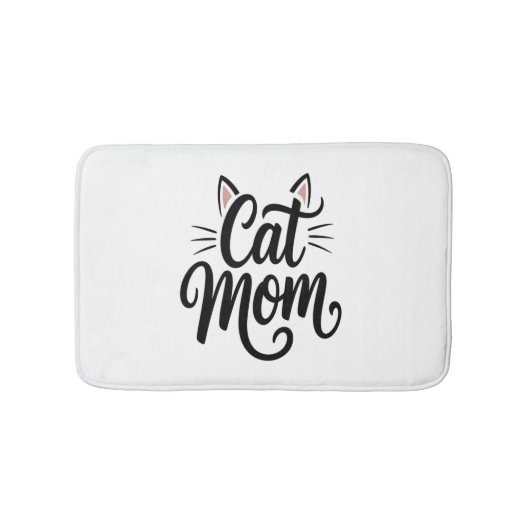 猫母ひげ耳 バスマット (正面)