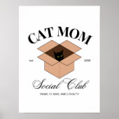 猫母ソーシャルクラブ – 猫、動物、ペット、犬 ポスター (正面)