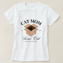 猫母ソーシャルクラブ – 猫、動物、ペット、犬 Tシャツ