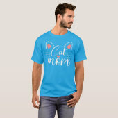 猫母ハッピーマザーズデイfor猫好き家族M Tシャツ (正面フル)