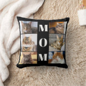 猫母フォトコラージュ クッション (ブランケット)
