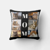 猫母フォトコラージュ クッション (裏面)