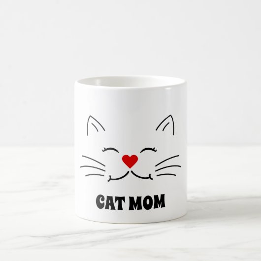 猫母マグカップを目的 コーヒーマグカップ (中央)