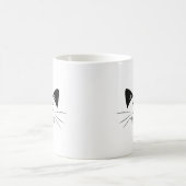 猫母マザーラバーママ子猫かわいいおもしろいニャー コーヒーマグカップ (中央)