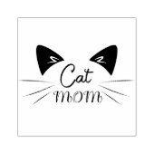 猫母マザーラバーママ子猫かわいいおもしろいニャー ラバースタンプ (インプリント)