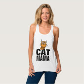 猫母ママTシャツ タンクトップ (正面フル)