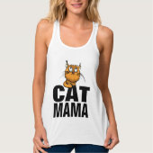 猫母ママTシャツ タンクトップ (正面)