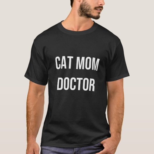 猫母医医学生おもしろい大学ギフト Tシャツ (正面)