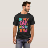 猫母時代に突入！おもしろTシャツ 母さん おばあちゃん 猫好き用Lサイズ Tシャツ (正面フル)