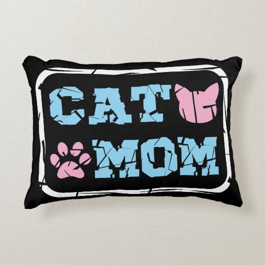 猫母 アクセントクッション (正面)