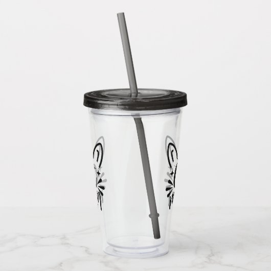 猫母 アクリルタンブラー (左)