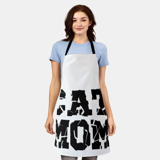 猫母 エプロン (着用した状態)