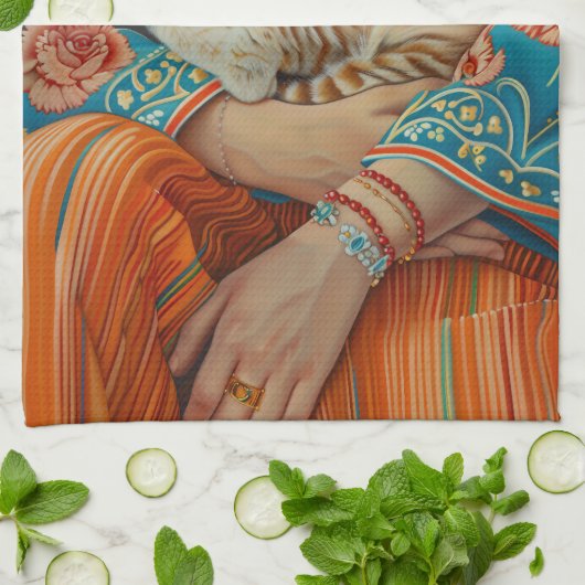 猫母 キッチンタオル (折り畳み)