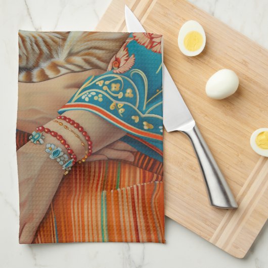 猫母 キッチンタオル (四つ折り)