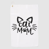 猫母 ゴルフタオル (正面)