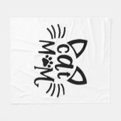 猫母 フリースブランケット (正面(横))